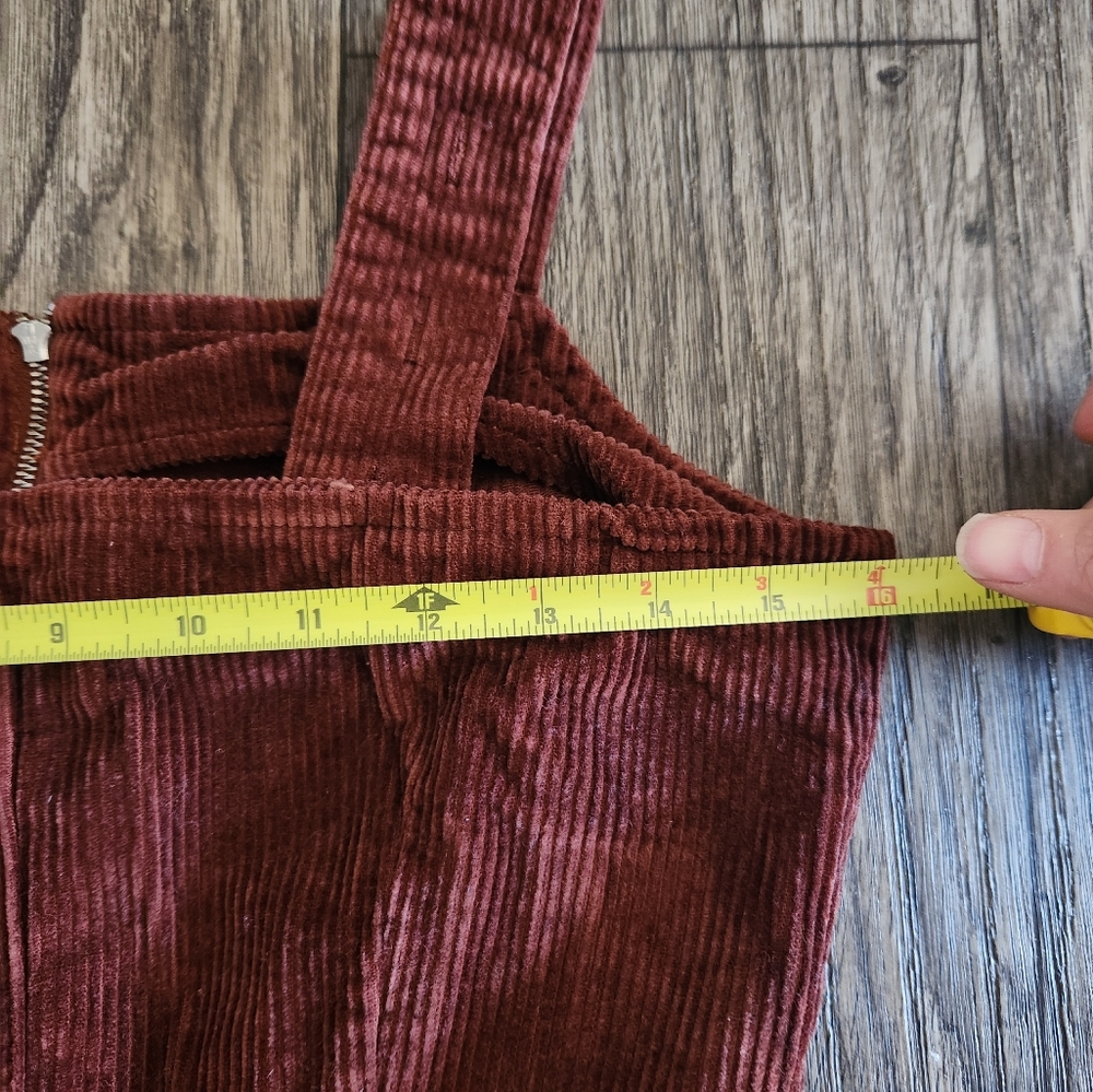 Free People Luna Corduroy Jumpsuit Overalls Size 4 - Picture 11 of 13